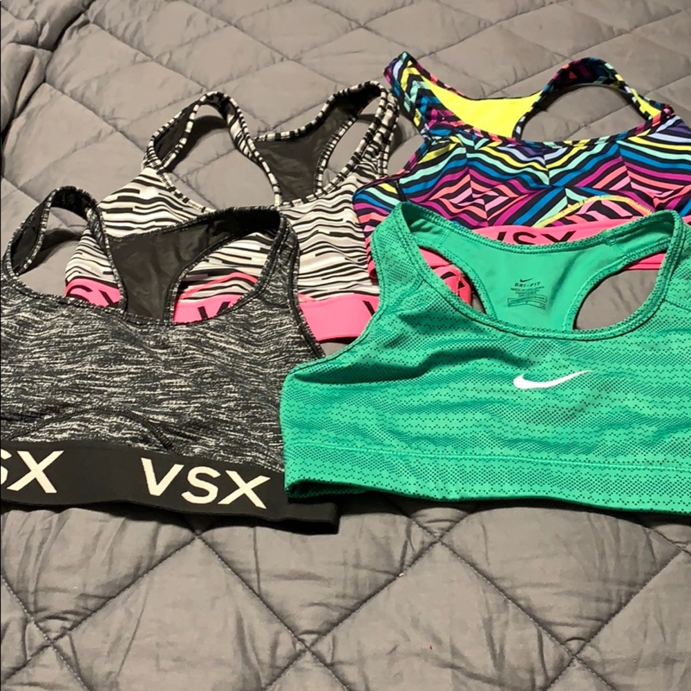 Nike and Victoria Secret Sports Bras
